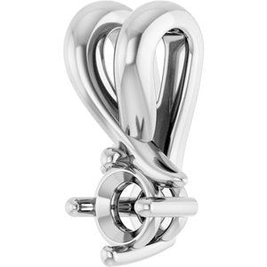 10K White Gold 3.2 mm Round Pendant Mounting – image 4