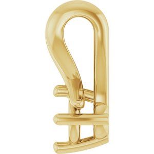 10K Yellow Gold 3.2 mm Round Pendant Mounting – image 6