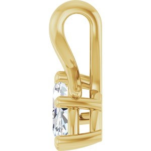 10K Yellow Gold 8.5x4.5 mm Marquise Pendant Mounting – image 5