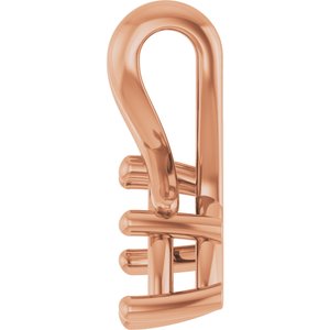 18K Rose Gold 8.5x4.5 mm Marquise Pendant Mounting – image 6