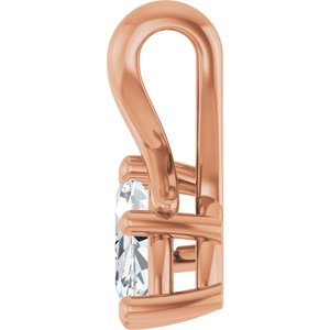 14K Rose Gold 8.5x4.5 mm Marquise Pendant Mounting – image 5