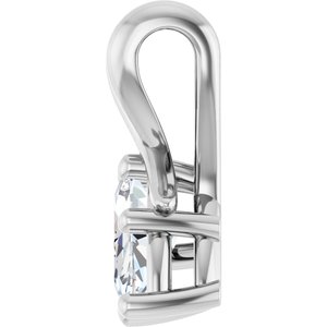 14K X1 White Gold 8.5x4.5 mm Marquise Pendant Mounting – image 5