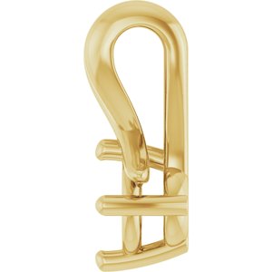 18K Yellow Gold 4.1 mm Round Pendant Mounting – image 6