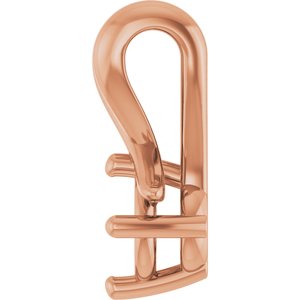 18K Rose Gold 4.1 mm Round Pendant Mounting – image 6