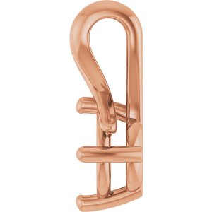 14K Rose Gold 5.8 mm Round Pendant Mounting – image 6