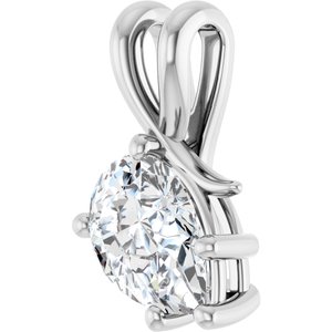 Sterling Silver 10x7 mm Pear Pendant Mounting – image 3