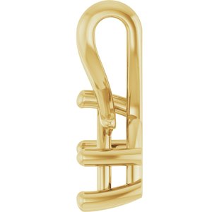 10K Yellow Gold 8x6 mm Pear Pendant Mounting – image 6
