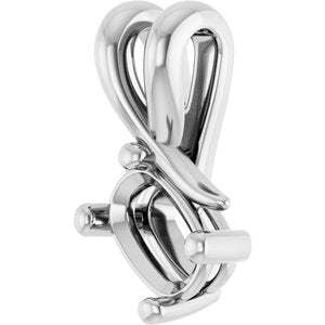 10K White Gold 6x4 mm Elongated Cushion Pendant Mounting – image 4