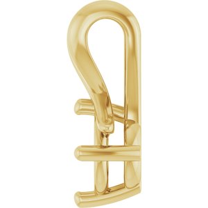 10K Yellow Gold 5.2 mm Round Pendant Mounting – image 6