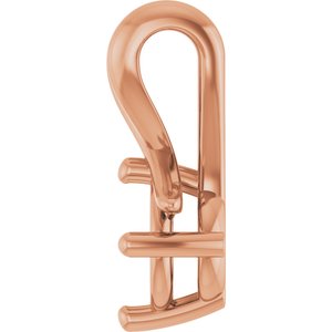 10K Rose Gold 5.2 mm Round Pendant Mounting – image 6