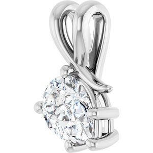 Continuum Sterling Silver 8x6 mm Pear Pendant Mounting – image 3