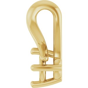 14K Yellow Gold 3.4 mm Round Pendant Mounting – image 6