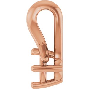 10K Rose Gold 3.4 mm Round Pendant Mounting – image 6