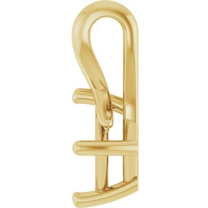 10K Yellow Gold 4.5 mm Square Pendant Mounting – image 6