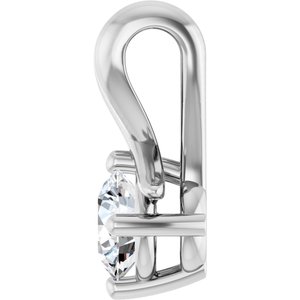 Continuum Sterling Silver 4.4 mm Round Pendant Mounting – image 5