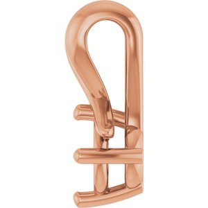 14K Rose Gold 4.4 mm Round Pendant Mounting – image 6