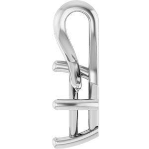 Sterling Silver 5 mm Square Pendant Mounting – image 6