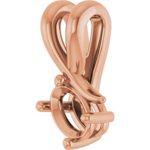 18K Rose Gold 5x3.5 mm Oval Pendant Mounting – image 4