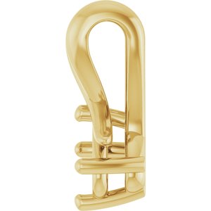 14K Yellow Gold 5x3.5 mm Oval Pendant Mounting – image 6