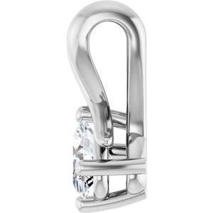 Continuum Sterling Silver 5x3.5 mm Oval Pendant Mounting – image 5