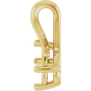 10K Yellow Gold 7x5 mm Oval Pendant Mounting – image 6