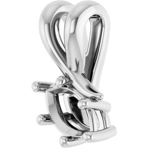 18K White Gold 6x3.5 mm Marquise Pendant Mounting – image 4
