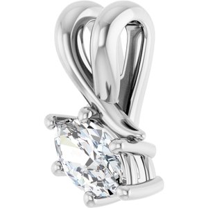 Continuum Sterling Silver 6x3.5 mm Marquise Pendant Mounting – image 3