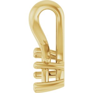 14K Yellow Gold 6x3.5 mm Marquise Pendant Mounting – image 6