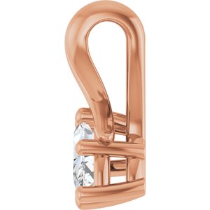 10K Rose Gold 6x3.5 mm Marquise Pendant Mounting – image 5