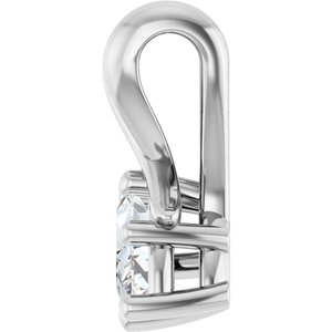 18K White Gold 6x3.5 mm Marquise Pendant Mounting – image 5