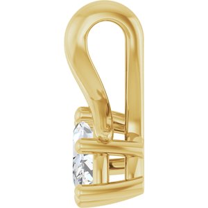 14K Yellow Gold 6x3.5 mm Marquise Pendant Mounting – image 5