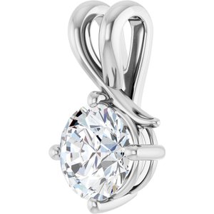 Continuum Sterling Silver 7.4 mm Round Pendant Mounting – image 3