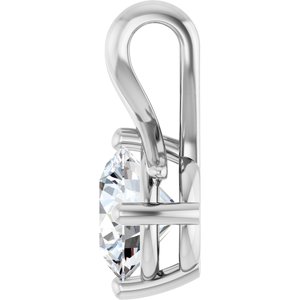Continuum Sterling Silver 7.4 mm Round Pendant Mounting – image 5