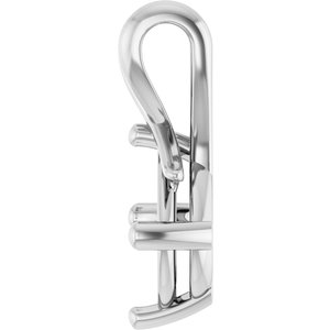 Continuum Sterling Silver 10x8 mm Elongated Cushion Pendant Mounting – image 6