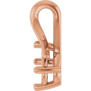 10K Rose Gold 6.5x4.5 mm Oval Pendant Mounting – image 6