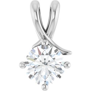 Continuum Sterling Silver 7 mm Round Pendant Mounting