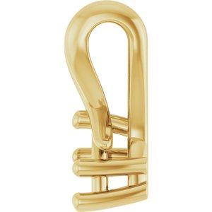 14K Yellow Gold 4.5x3 mm Pear Pendant Mounting – image 6