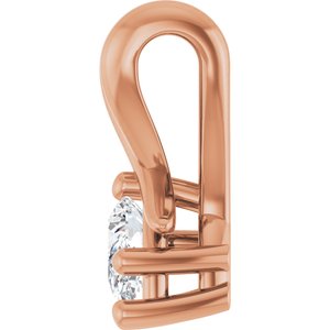 14K Rose Gold 4.5x3 mm Pear Pendant Mounting – image 5