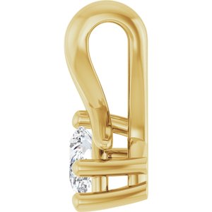14K Yellow Gold 4.5x3 mm Pear Pendant Mounting – image 5