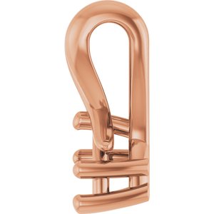 14K Rose Gold 4.5x3 mm Pear Pendant Mounting – image 6