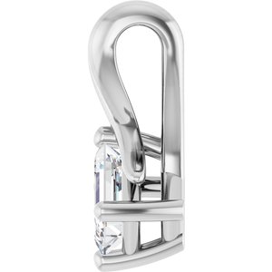 Platinum 4.5x3 mm Emerald Pendant Mounting – image 5