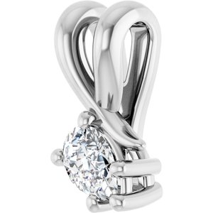 Continuum Sterling Silver 4.5x3 mm Pear Pendant Mounting – image 3