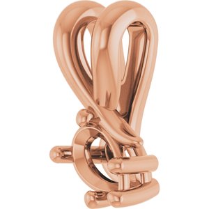 14K Rose Gold 4.5x3 mm Pear Pendant Mounting – image 4