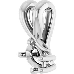 14K White Gold 4.5x3 mm Pear Pendant Mounting – image 4
