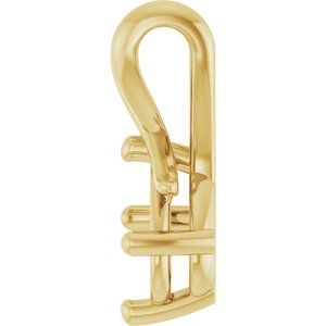 14K Yellow Gold 8x6 mm Oval Pendant Mounting – image 6