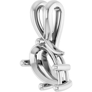 Continuum Sterling Silver 10x6 mm Pear Pendant Mounting – image 4