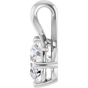 14K X1 White Gold 8.5x6.5 mm Oval Pendant Mounting – image 5