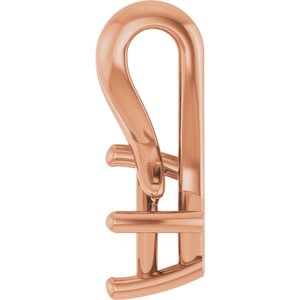 10K Rose Gold 3.25 mm Square Pendant Mounting – image 6