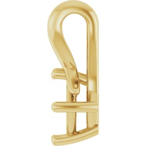 14K Yellow Gold 3.5 mm Square Pendant Mounting – image 6