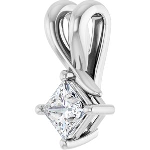 Continuum Sterling Silver 3.5 mm Square Pendant Mounting – image 3
